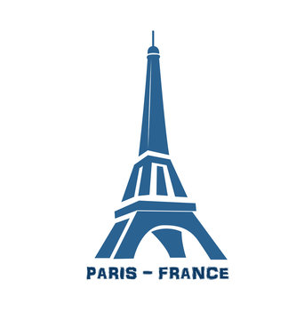 Eiffel Tower Paris France logo
