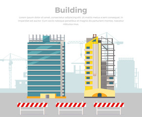 Fototapeta premium Building Process. Success Engineer