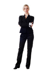 woman in pantsuit