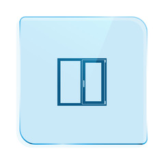 Flat paper cut style icon of modern window