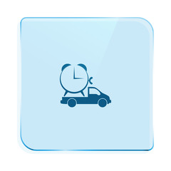 Flat paper cut style icon of vehicle
