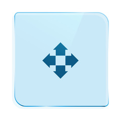 Fototapeta premium Four arrows solid body flat icon