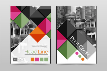 Geometric brochure front page