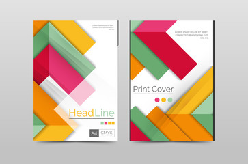 Geometric brochure front page