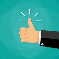 Hand with thumb symbol