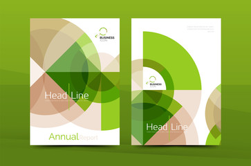 Colorful annual report cover