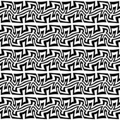 Vector modern abstract geometry trippy pattern. black and white seamless geometric background . subtle pillow and bed sheet design. creative art deco. hipster fashion print