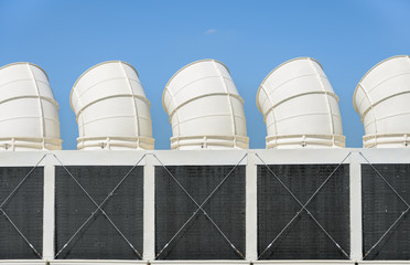 Industrial cooling towers or air cooled chillers