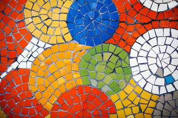 Poster Im Rahmen Colorful mosaic tiles © Alex