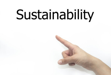 The word Sustainability 