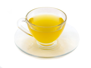  Green tea cup of isolated