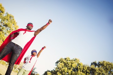 Happy family enjoying together