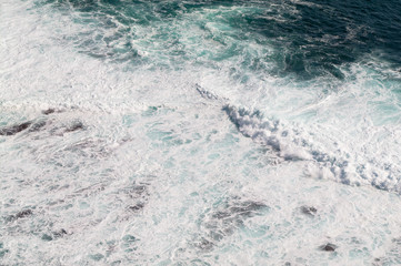 sea wave from top view