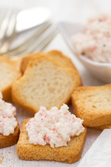 seafood pate with toasts