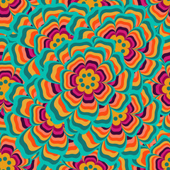 colorful floral seamless pattern
