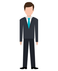 Businessman executive cartoon theme design, vector illustration graphic.