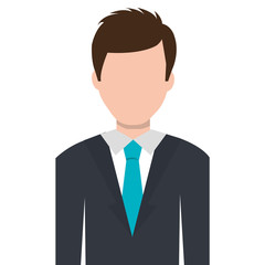 Businessman executive profile cartoon theme design, vector illustration graphic.