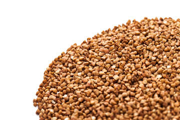 buckwheat isolated on white background