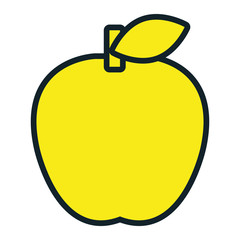 School isolated flat icon, vector illustration graphic design.