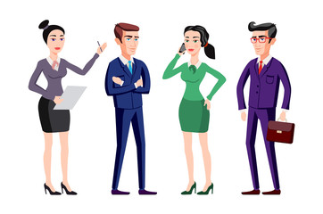 business people group human resources flat vector illustration