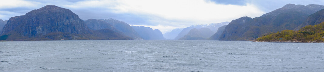 Panorama fjord, norway