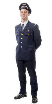 young military french pilot officer