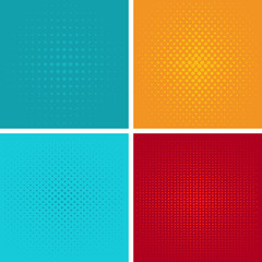 Pop art background vector set.