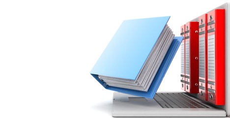 database concept 3D rendering