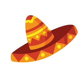 Sombrero Mexikanischer Hut Vektor freigestellt