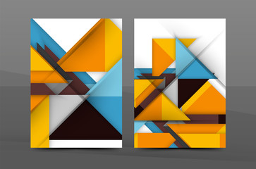 Geometric abstract background