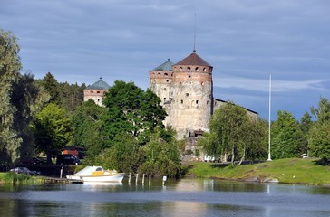 Olavinlinna castle in Savonlinna, Finland