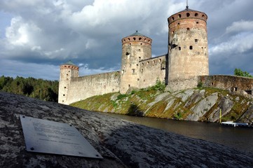 Olavinlinna castle in Savonlinna, Finland