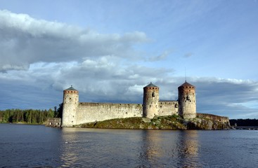 Olavinlinna castle in Savonlinna, Finland