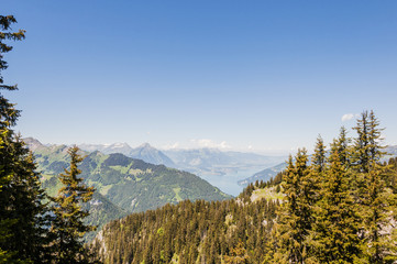 Interlaken, Dorf, Berner Oberland, Schynige Platte, Thunersee, Niesen, Ausflugsberge, Wanderweg, Alpen, Schweizer Berge, Sommer, Schweiz