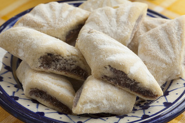 Traditional Moroccan makrout, date cookies