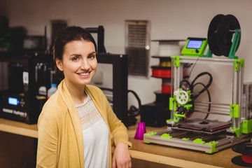 Graphic designer standing in office