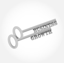 business growth key concept illustration