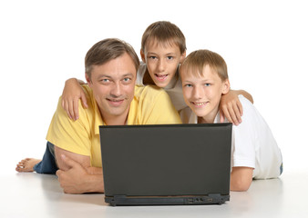 Father with boys 