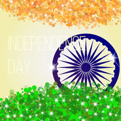 Abstract background with flag of India