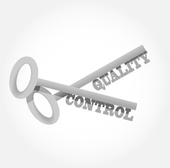 quality control key concept illustration