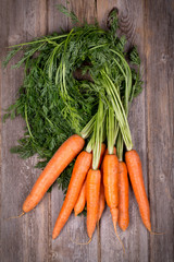 Bunched carrots