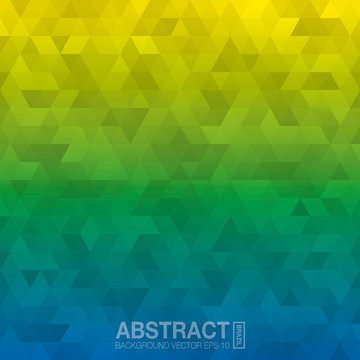 Abstract background in colors of Brazil. vector eps10.