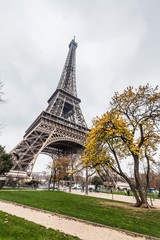 Holiday in France - Eiffel Tower during winter Christmas