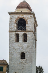 Details on the cathedral  of di San Ciriaco in Ancona, Italy