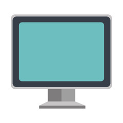 Personal computer electronic device, techonlogy graphic design vector illustration.