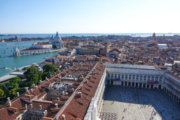 Aerial view over St Mark s Square in Venice - San Marco