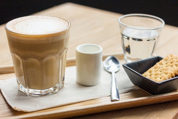 Coffee cup in coffee shop