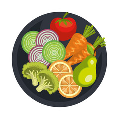 Vegetable isolated icon graphic design, vector illustration.