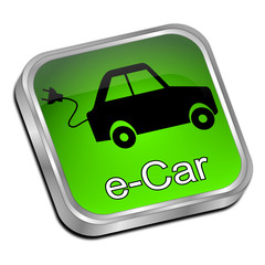 e-Car Button - 3D illustration