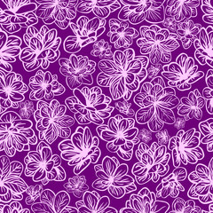 Vector seamless floral pattern